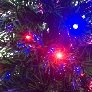The Seasonal Aisle Green and Clear Artificial Christmas Tree with 130 Multi-Coloured Lights with Star Green 5ft H The Seasonal Aisle Green and Clear Artificial Christmas Tree with 130 Multi-Coloured Lights with Star Green 5ft H