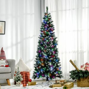 The Seasonal Aisle 210Cm H Realistic Artificial Pine Flocked/Frosted Christmas Tree Green 5.91ft H x 2.07ft W The Seasonal Aisle 210Cm H Realistic Artificial Pine Flocked/Frosted Christmas Tree Green 5.91ft H x 2.07ft W