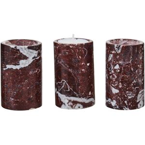 Metro Brenlee 8Cm Marble Tabletop Tealight Holder Red;Red 8cm H X 5cm W X 5cm D Metro Brenlee 8Cm Marble Tabletop Tealight Holder Red;Red 8cm H X 5cm W X 5cm D