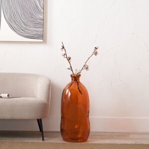 Mercury Orange Organic Shaped Recycled Glass Tall Vase Orange 73cm H X 34cm W X 34cm D Mercury Orange Organic Shaped Recycled Glass Tall Vase Orange 73cm H X 34cm W X 34cm D