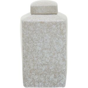 17 Stories Johnroe Grey/White Ceramic Jar White;Grey 30" x 16" 17 Stories Johnroe Grey/White Ceramic Jar White;Grey 30" x 16"