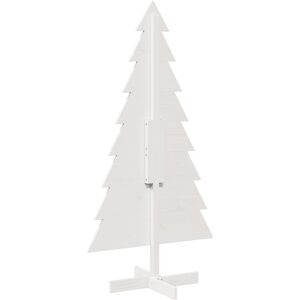 The Seasonal Aisle Wooden Christmas Tree For Decoration Solid Wood Pine White 150cm H x 76cm W x 50cm D The Seasonal Aisle Wooden Christmas Tree For Decoration Solid Wood Pine White 150cm H x 76cm W x 50cm D