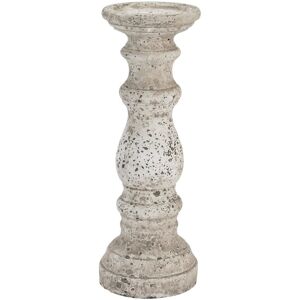 Fleur De Lis Living Matt White Ceramic Column Candle Holder White 38cm H x 14cm W x 14cm D Fleur De Lis Living Matt White Ceramic Column Candle Holder White 38cm H x 14cm W x 14cm D