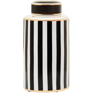 Canora Grey Aleily Handmade Ceramic Jar Black;White 40 H x 20 W x 20 D cm Canora Grey Aleily Handmade Ceramic Jar Black;White 40 H x 20 W x 20 D cm