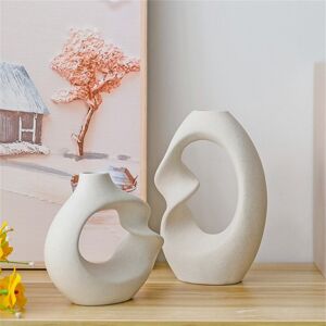 Metro Daryell Ceramic / Porcelain Table Vase White 21cm H X 14.5cm W X 7.3cm D Metro Daryell Ceramic / Porcelain Table Vase White 21cm H X 14.5cm W X 7.3cm D