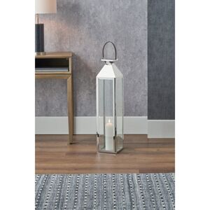 August Grove Metal Lantern Silver 81cm H x 19cm W x 81cm D August Grove Metal Lantern Silver 81cm H x 19cm W x 81cm D