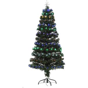 The Seasonal Aisle Green Fir Artificial Christmas Tree with 170 Multi-Coloured Lights Green 4.92ft H The Seasonal Aisle Green Fir Artificial Christmas Tree with 170 Multi-Coloured Lights Green 4.92ft H