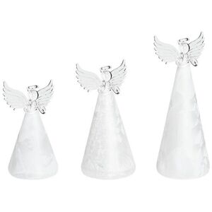 The Seasonal Aisle Kittila 3 Piece Decorative Angel Figurines with LED Set 22cm H X 8cm W X 8cm D The Seasonal Aisle Kittila 3 Piece Decorative Angel Figurines with LED Set 22cm H X 8cm W X 8cm D