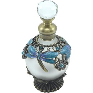 Rosdorf Park Waymart Decor Home Elegant Glass and Metal Perfume Bottle, Modern Design for Perfect Gift, 105g Blue 9cm H X 5cm W X 5cm D Rosdorf Park Waymart Decor Home Elegant Glass and Metal Perfume Bottle, Modern Design for Perfect Gift, 105g Blue 9cm H X 5cm W X 5cm D