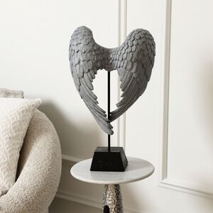 ClassicLiving Allsop 49.5cm Polyresin Angel Wings Figurine & Sculptures for Living Room Decoration, Home Decor Piece Gray 49.5cm H X 31.5cm W X 13cm D ClassicLiving Allsop 49.5cm Polyresin Angel Wings Figurine & Sculptures for Living Room Decoration, Home Decor Piece Gray 49.5cm H X 31.5cm W X 13cm D
