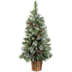 The Seasonal Aisle Scandinavian 3ft Green Pine Artificial Christmas Tree with Pot 91.44cm H The Seasonal Aisle Scandinavian 3ft Green Pine Artificial Christmas Tree with Pot 91.44cm H