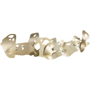 Canora Grey Handmade Metal Wall Decoration Abstract Silver 44cm H X 120cm W Canora Grey Handmade Metal Wall Decoration Abstract Silver 44cm H X 120cm W