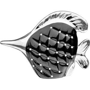 Home Essence Ceramic Marine Fish Figurine Black/Silver 27.5cm H x 40cm W x 12cm D Home Essence Ceramic Marine Fish Figurine Black/Silver 27.5cm H x 40cm W x 12cm D