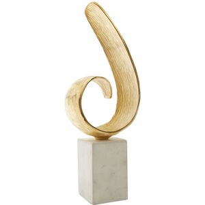 Canora Grey Curl Seamon Sculpture Gold 46cm H X 19cm W X 15cm D Canora Grey Curl Seamon Sculpture Gold 46cm H X 19cm W X 15cm D