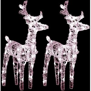 The Seasonal Aisle LED Christmas Reindeers Net Lights Warm White 55cm H X 18cm L X 21.59cm D The Seasonal Aisle LED Christmas Reindeers Net Lights Warm White 55cm H X 18cm L X 21.59cm D