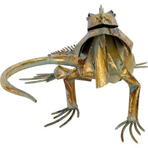 Borough Wharf Abbiegale Iguana Decorative Object Grey;Gold 23.5cm H X 35cm W X 46.5cm D Borough Wharf Abbiegale Iguana Decorative Object Grey;Gold 23.5cm H X 35cm W X 46.5cm D