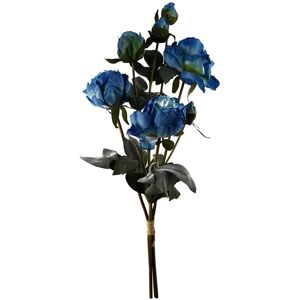 Leaf Peony Stems Blue 55cm H X 15cm W X 15cm D Leaf Peony Stems Blue 55cm H X 15cm W X 15cm D
