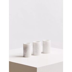 17 Stories Molinari 3 Piece Marble Tabletop Tealight Holder Set White;White 8cm H X 5cm W X 5cm D 17 Stories Molinari 3 Piece Marble Tabletop Tealight Holder Set White;White 8cm H X 5cm W X 5cm D
