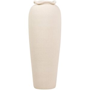 Bloomsbury Market CERAMIC VASE 28X28 CM Beige Overall Height- 80cm Bloomsbury Market CERAMIC VASE 28X28 CM Beige Overall Height- 80cm