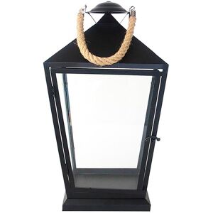 Breakwater Bay Lantern Black with Rope Black 45.6cm H x 24.8cm W x 24.8cm D Breakwater Bay Lantern Black with Rope Black 45.6cm H x 24.8cm W x 24.8cm D