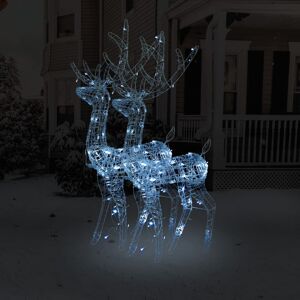 The Seasonal Aisle Acrylic Christmas Reindeers Lighted Display Set Cold White 120cm H X 70cm W X 41cm D The Seasonal Aisle Acrylic Christmas Reindeers Lighted Display Set Cold White 120cm H X 70cm W X 41cm D