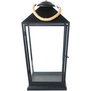 Breakwater Bay Lantern Black with Rope Black 58cm H x 26.5cm W x 26.5cm D Breakwater Bay Lantern Black with Rope Black 58cm H x 26.5cm W x 26.5cm D