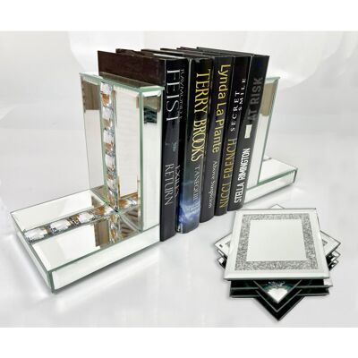 Fairmont Park Jewel Bookends Clear 17.50cm H X 12.5cm W X 12.5cm D Fairmont Park Jewel Bookends Clear 17.50cm H X 12.5cm W X 12.5cm D