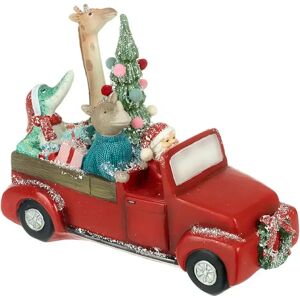 The Seasonal Aisle Caledian Snowy Car Figurines 20.0 H x 27.0 W x 11.0 D cm