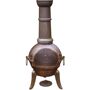 Gardeco Cast Iron Chiminea Gardeco Size: 124 cm H x 44.5 cm W x 44.5 cm D  - Bronze - Size: 124 cm H x 44.5 cm W x 44.5 cm D