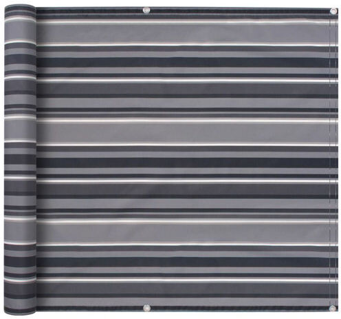 Dakota Fields Stripe Oxford Fabric Balcony Screen Dakota Fields Size: 75cm H x 400cm W x 1cm D  - Size: Dakota Fields Stripe Oxford Fabric Balcony Screen Dakota Fields Size: 75cm H x 400cm W x 1cm D  - Size: