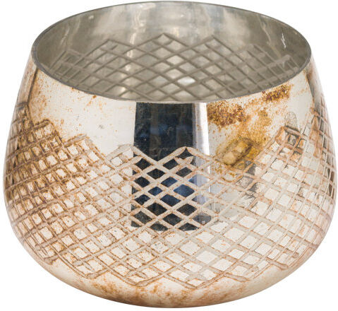 The Seasonal Aisle The Noel Mercury Patterned Glass Votive The Seasonal Aisle Size: 15cm H x 20cm W x 20cm D, Colour: Silver Bronze  - Size: 66.04cm H x 66.04cm W x 3.81cm D The Seasonal Aisle The Noel Mercury Patterned Glass Votive The Seasonal Aisle Size: 15cm H x 20cm W x 20cm D, Colour: Silver Bronze  - Size: 66.04cm H x 66.04cm W x 3.81cm D