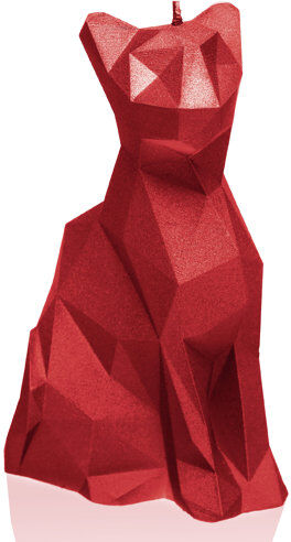 Brayden Studio Cat Low Poly Unscented Novelty Candle Brayden Studio Colour: Red Brayden Studio Cat Low Poly Unscented Novelty Candle Brayden Studio Colour: Red