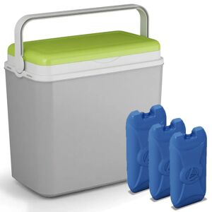 Belfry Kitchen 36 Litre Grey/Green Cooler Box + 3 Ice Packs gray/green 45.0 H x 42.0 W x 29.0 D cm