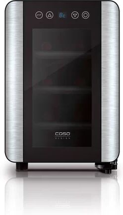 Caso Design 6 Bottle Single Zone Freestanding Wine Refrigerator Caso Design  - Size: 36cm H X 28cm W X 45cm D