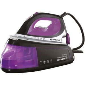 Daewoo 2400W Steam Station Iron with Automatic Shut-Off black/gray 28.6 H x 21.6 W x 40.5 D cm