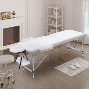 Inbox Zero Portable Massage Folding Bed white 89.0 H x 185.0 W x 60.0 D cm