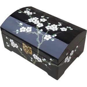 World Menagerie Cherry Blossom Jewellery Box black/brown 15.0 H x 30.0 W x 20.0 D cm