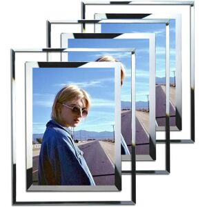 Ivy Bronx Kley 3 Piece Glass Gallery Wall Frame Set in Clear 23.0 H x 18.0 W x 2.0 D cm