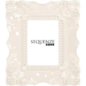 COLORZONE 10 x 15 cm Embossed Metal Single Picture Frame white 28.5 H x 24.5 W x 4.0 D cm