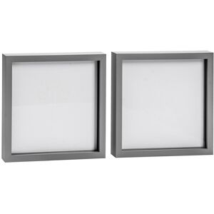 Nicola Spring - 3D Box Photo Frames Grey 51cm H x 51cm W x 3.5cm D