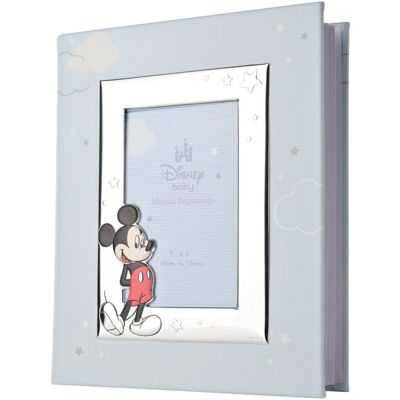 Disney Silver Mickey Photo Album Blue;Silver Disney Silver Mickey Photo Album Blue;Silver