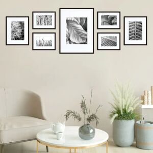 17 Stories Mato Metal Picture Frame - Set of 7 black 37.0 H x 22.0 W x 1.8 D cm