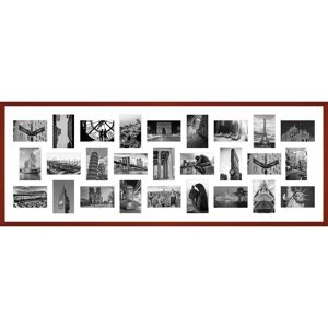 Ebern Designs Kuwana Wood Collage Picture Frame red 94.0 H x 37.0 W x 2.0 D cm