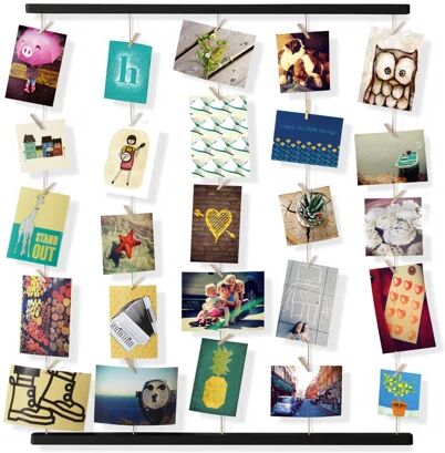 Umbra Hangit Wall Décor Umbra Colour: Black  - Size: 2cm H X 32cm W X 40cm D Umbra Hangit Wall Décor Umbra Colour: Black  - Size: 2cm H X 32cm W X 40cm D