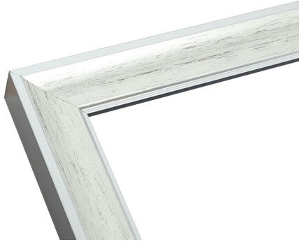 Union Rustic Saxon Picture Frame Union Rustic Colour: Silver\Black, Size: 5" x 7"  - Size: 16" x 20" Union Rustic Saxon Picture Frame Union Rustic Colour: Silver\Black, Size: 5" x 7"  - Size: 16" x 20"