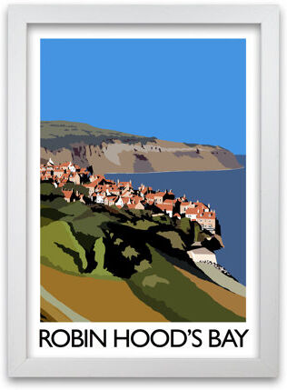 17 Stories Robin Hood's Bay by Richard O'Neill - Picture Frame Graphic Art Print on Paper 17 Stories Frame Option: White, Size: 84.1 cm H x 59.4 cm W  - Size: European Toddler (80 x 160 cm) 17 Stories Robin Hood's Bay by Richard O'Neill - Picture Frame Graphic Art Print on Paper 17 Stories Frame Option: White, Size: 84.1 cm H x 59.4 cm W  - Size: European Toddler (80 x 160 cm)