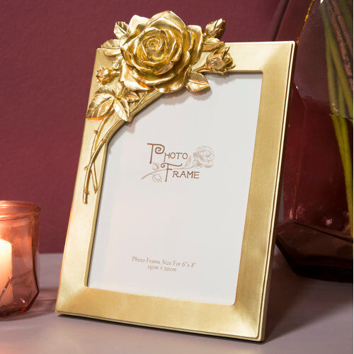 Mercer41 Rose Picture Frame Mercer41 Size: 8" x 11"  - Size: 45cm H X 31cm W X 13cm D