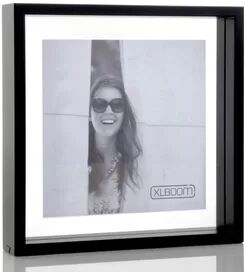 XLBoom Square Floating Box Picture Frame XLBoom Colour: Coffee Bean, Size: 10" x 10"  - Size: 51cm H X 51cm W X 51cm D