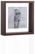 XLBoom Square Floating Box Picture Frame XLBoom Colour: Cheuk Wood, Size: 8" x 8"  - Size: 40cm H X 80cm W X 38cm D XLBoom Square Floating Box Picture Frame XLBoom Colour: Cheuk Wood, Size: 8" x 8"  - Size: 40cm H X 80cm W X 38cm D