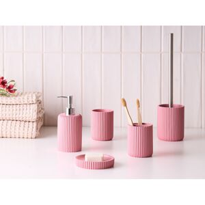 Brayden Studio Bathroom Accessory Set Pink 37cm H X 10cm W X 10cm D Brayden Studio Bathroom Accessory Set Pink 37cm H X 10cm W X 10cm D